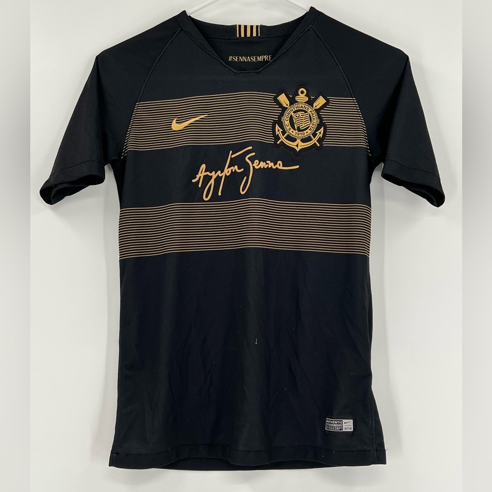 Original Black Especial Edition Kids Ayrton‎ Senna Jersey Corinthians